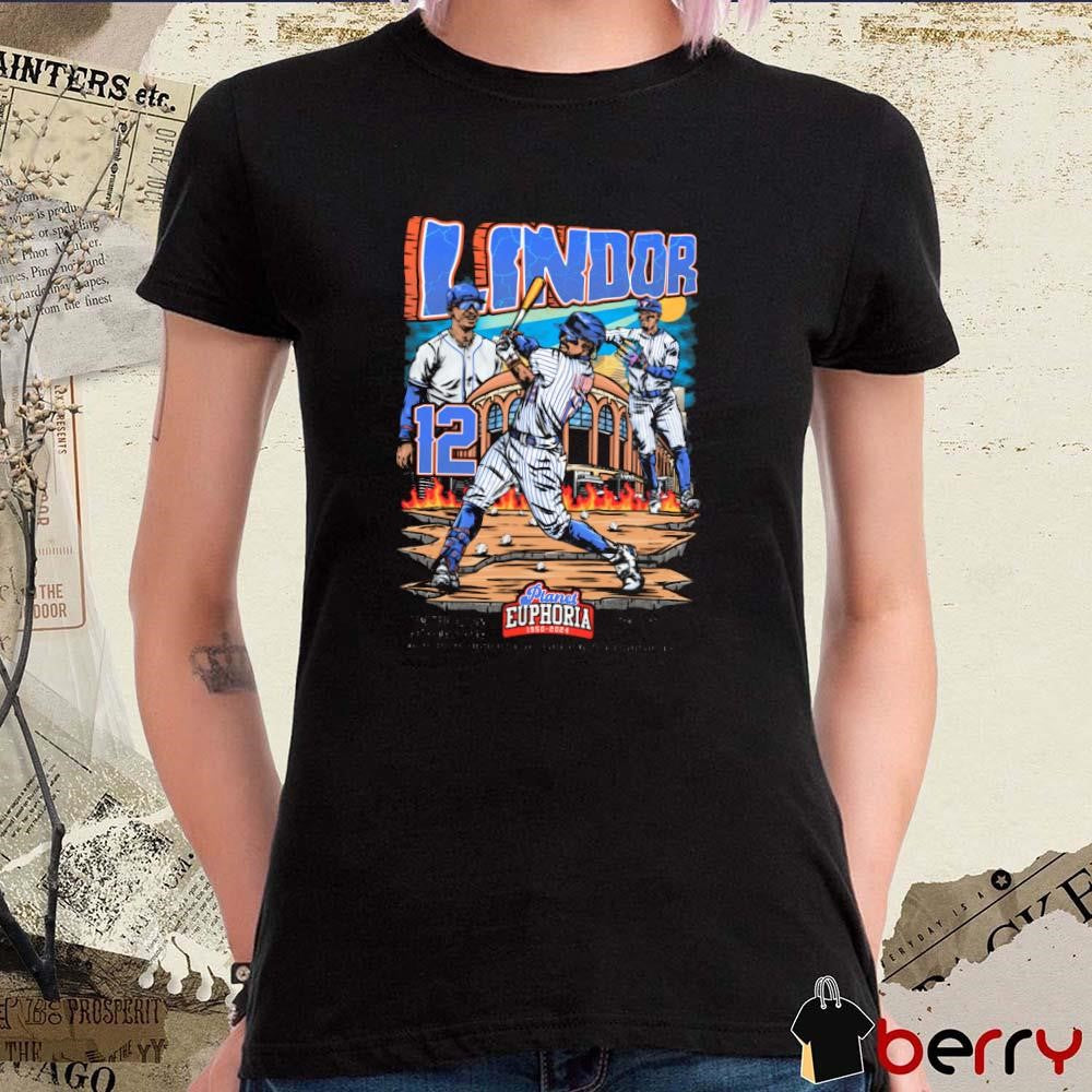 Francisco Lindor New York Mets MLB Planet Euphoria Artwork t-shirt