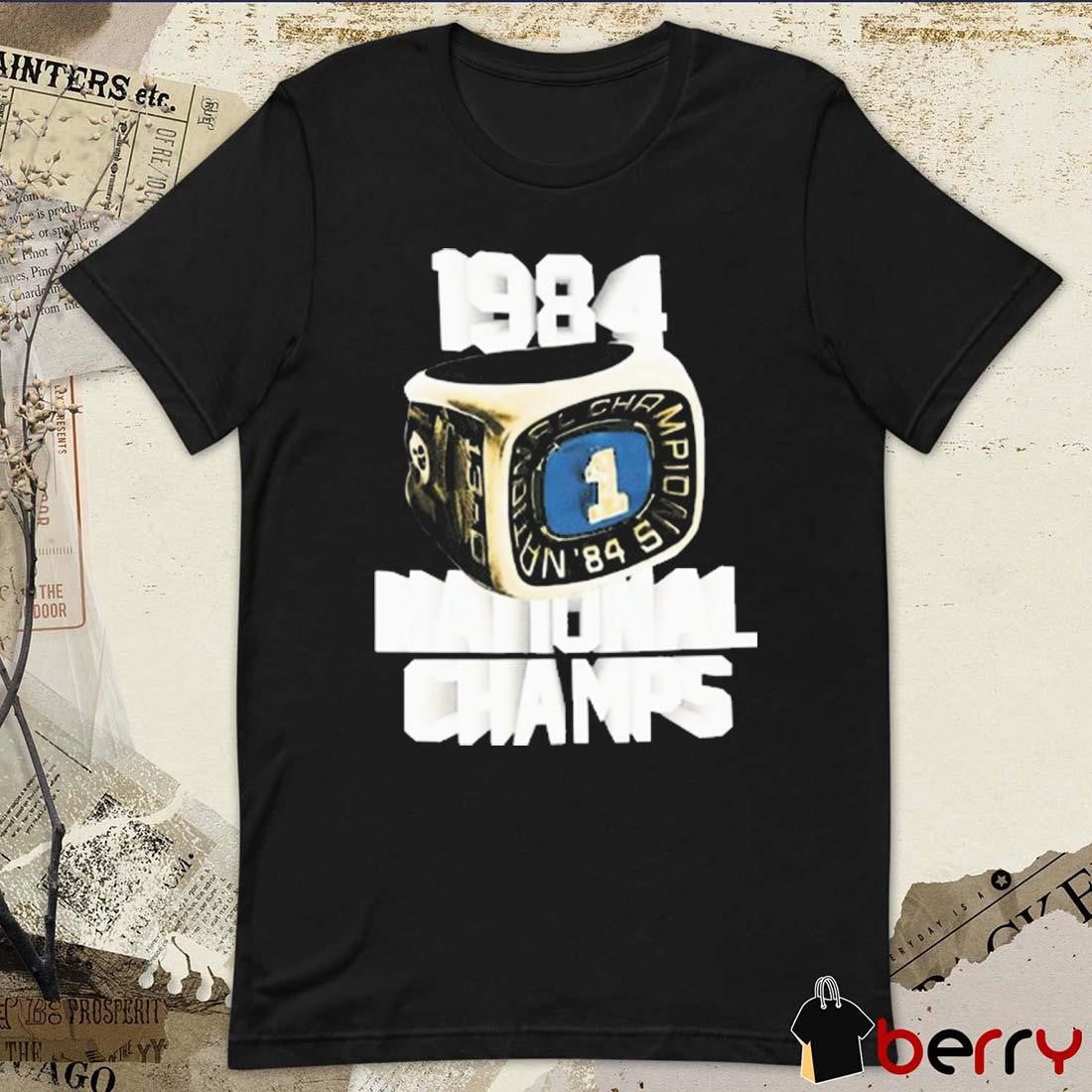 Fred Warner Wearing 1984 National Champs t-shirt