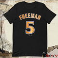 Freddie Freeman 5 Los Angeles Dodgers MLB 2024 World Series Champions Name & Number t-shirt