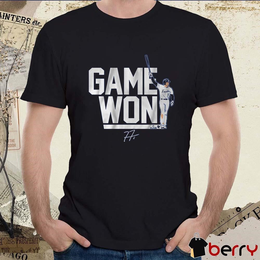 Freddie Freeman Game Won Los Angeles Dodgers MLB Signature t-shirt