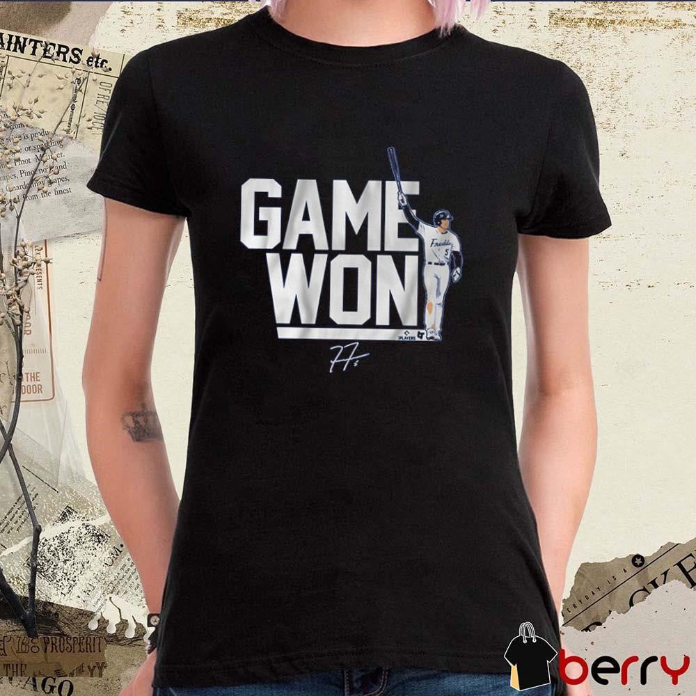 Freddie Freeman Game Won Los Angeles Dodgers MLB Signature t-shirt