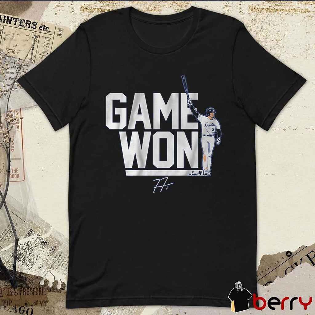 Freddie Freeman Game Won Los Angeles Dodgers MLB Signature t-shirt