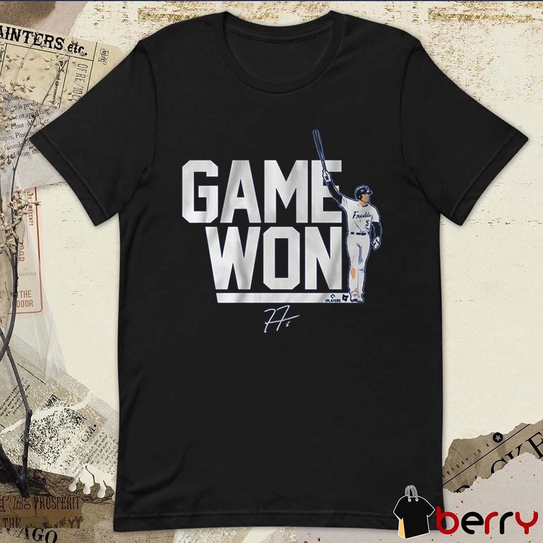 Freddie Freeman Game Won Los Angeles Dodgers MLB Signature t-shirt