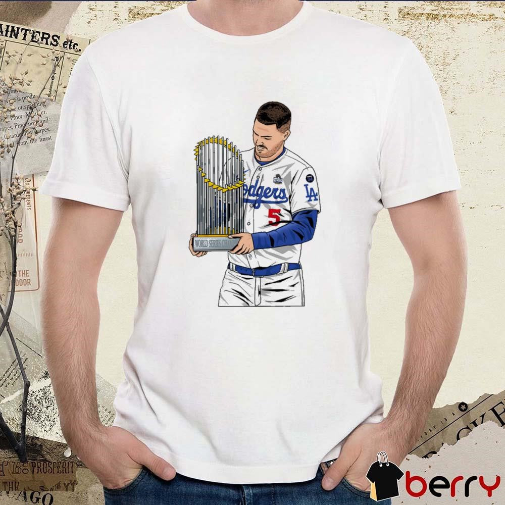 Freddie Freeman Los Angeles Dodgers Hand MLB World Series Champions Cup t-shirt