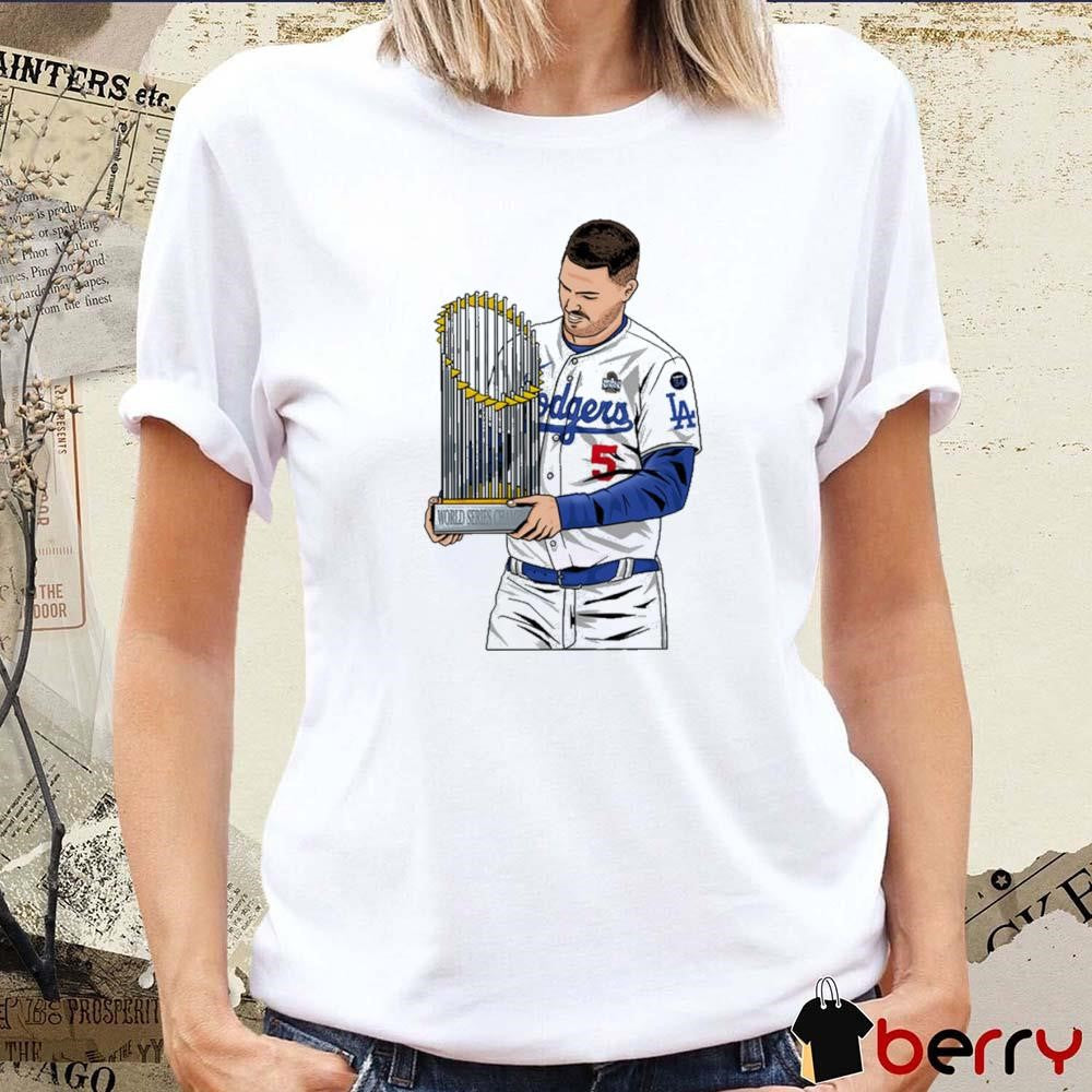 Freddie Freeman Los Angeles Dodgers Hand MLB World Series Champions Cup t-shirt