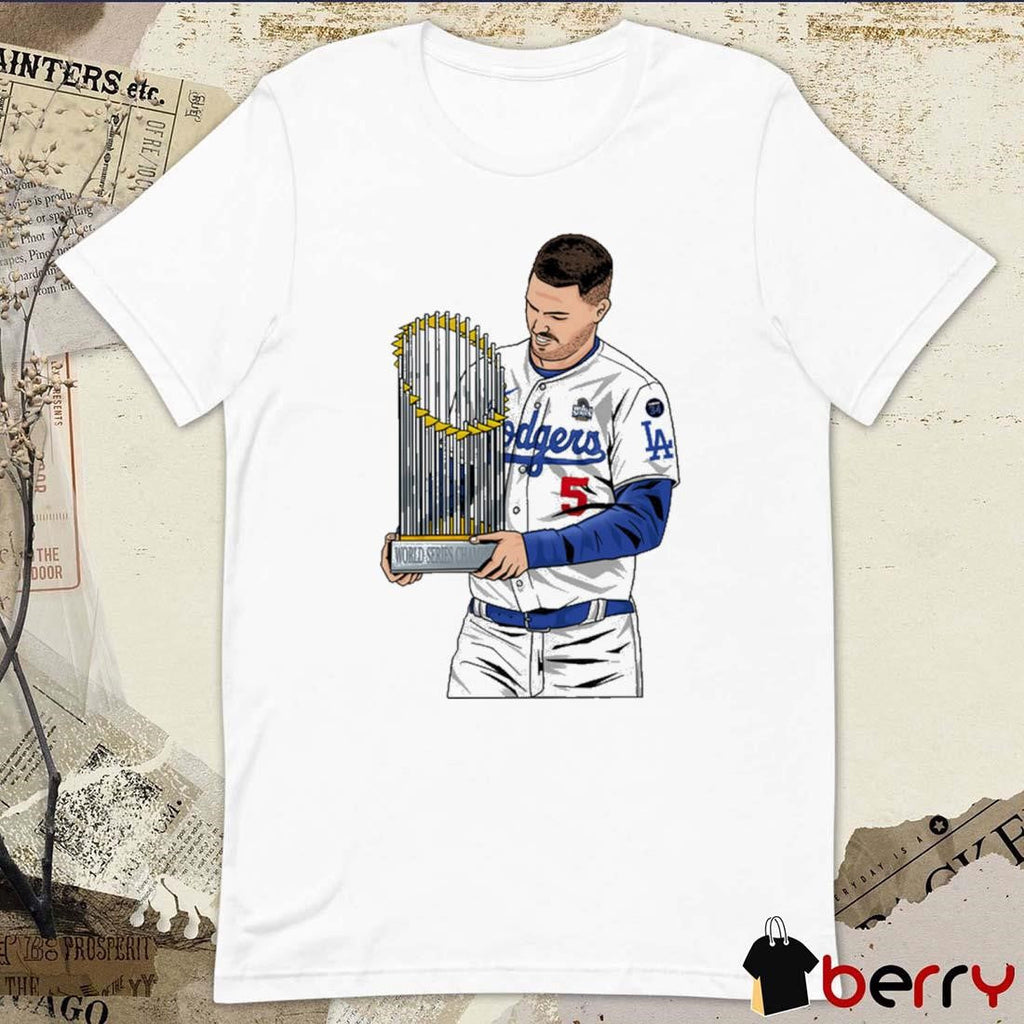 Freddie Freeman Los Angeles Dodgers Hand MLB World Series Champions Cup t-shirt