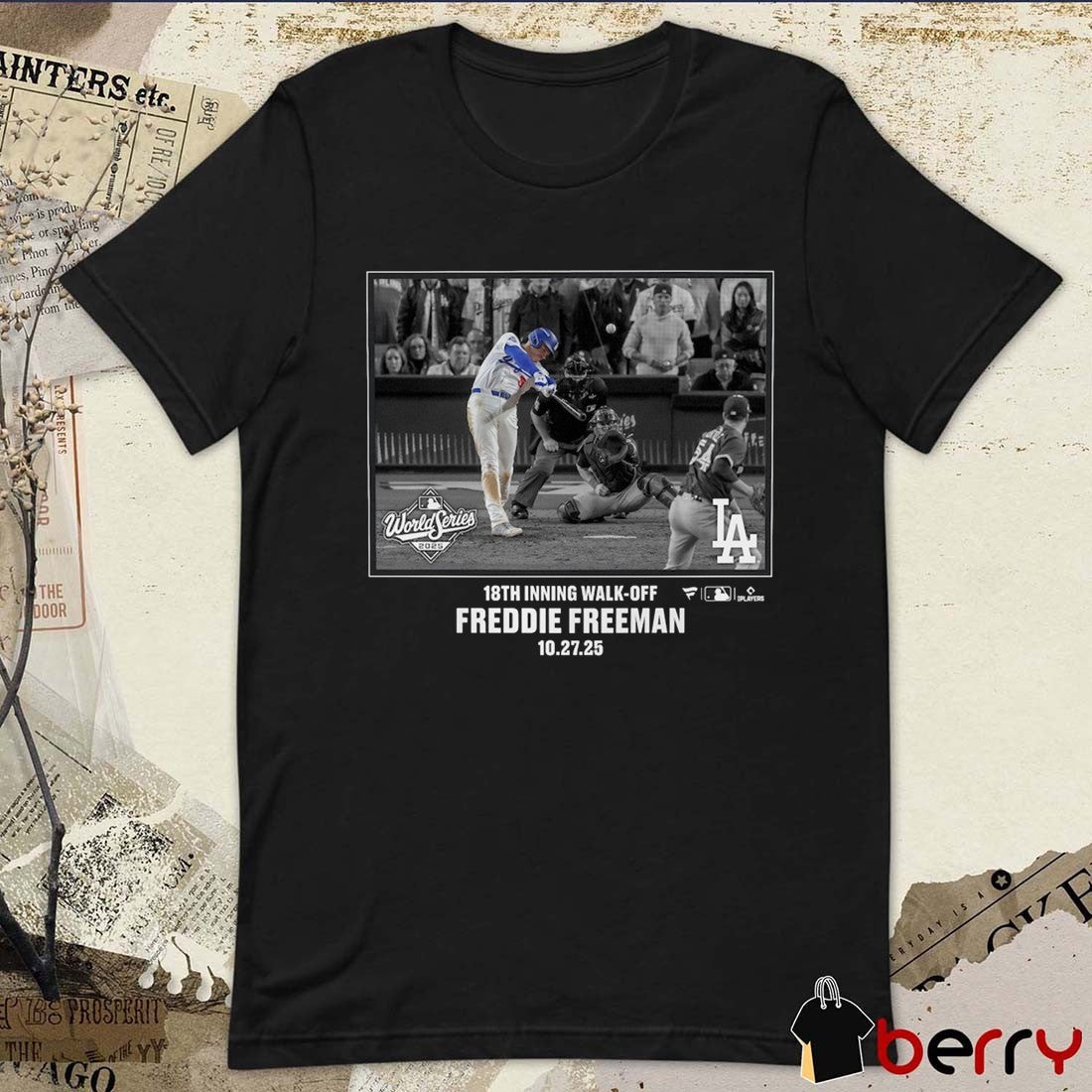 Freddie Freeman Los Angeles Dodgers MLB Postseason 18th Inning Walk-Off Moments 10.27.2025 t-shirt