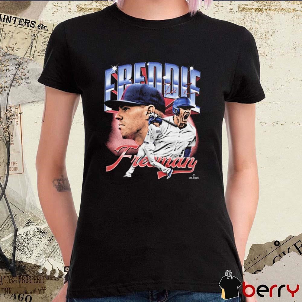 Freddie Freeman Los Angeles Dodgers MLB Vintage Collage Signature t-shirt