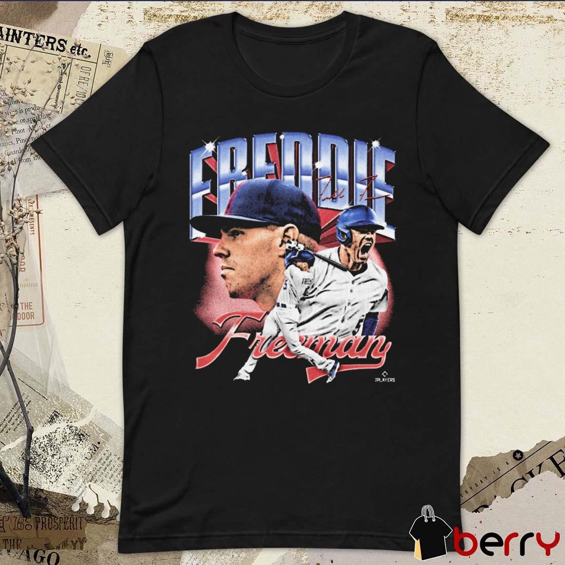Freddie Freeman Los Angeles Dodgers MLB Vintage Collage Signature t-shirt