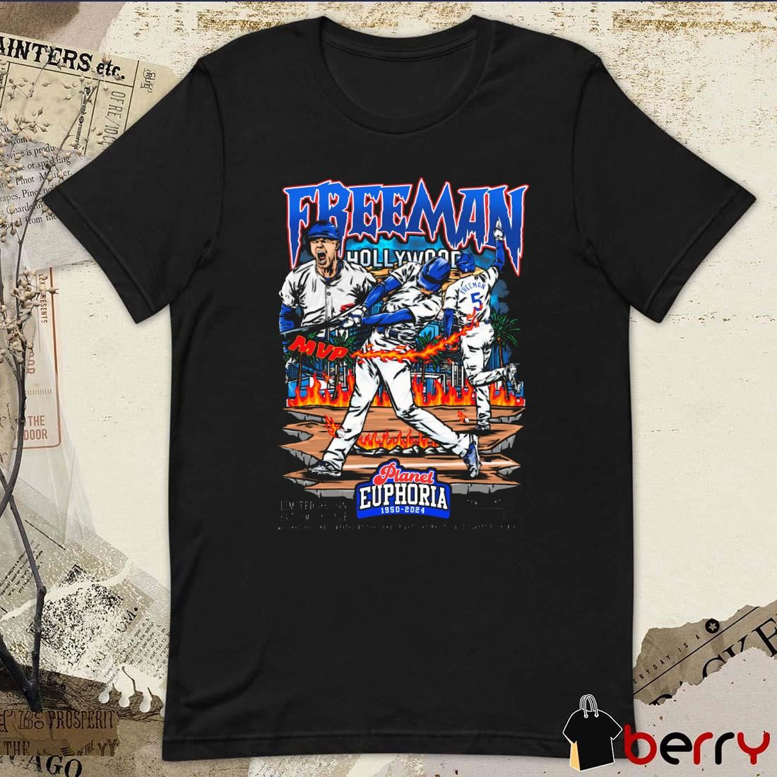 Freddie Freeman V2 Los Angeles Dodgers MLB Planet Euphoria Art t-shirt
