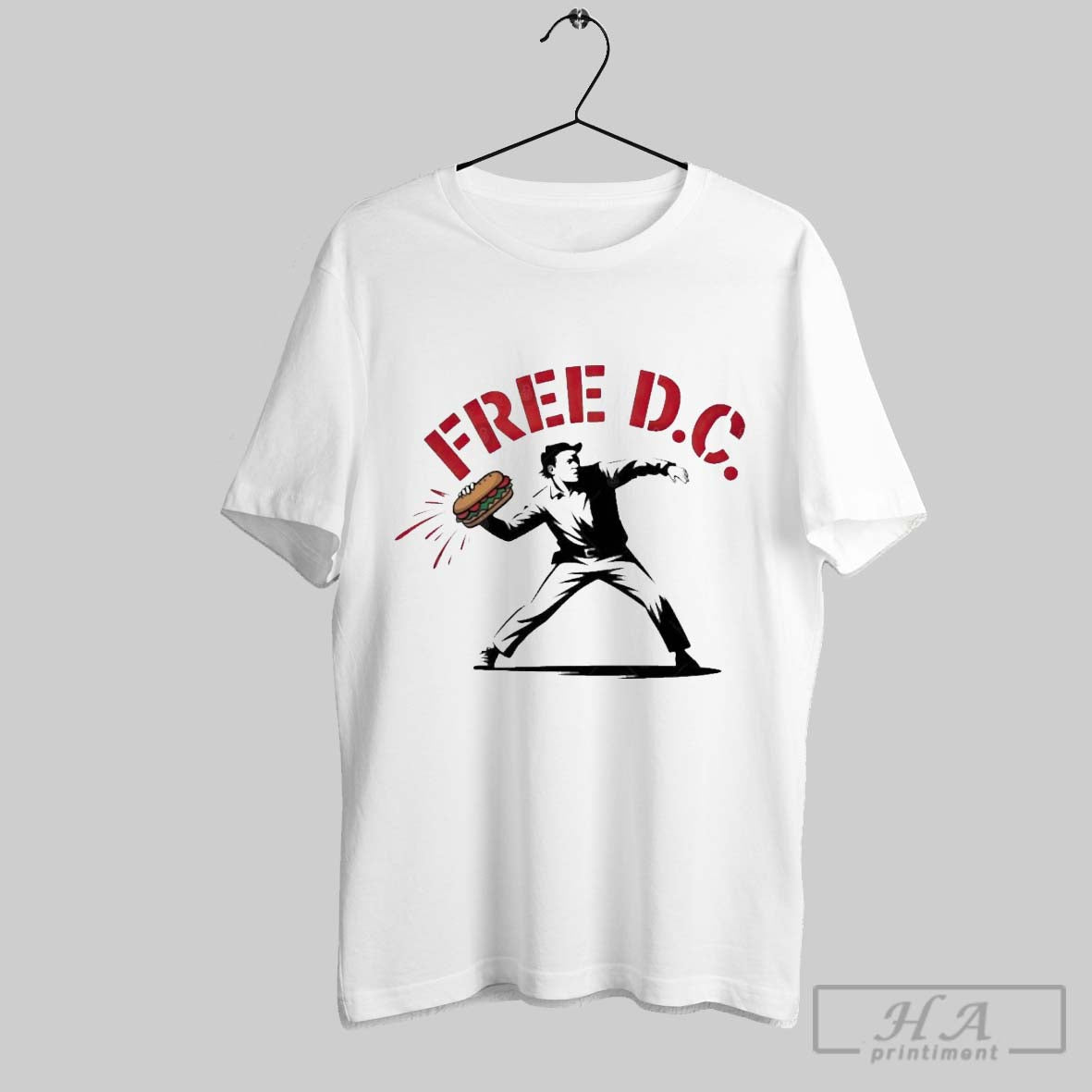 Official Free D C Funny Protest Sandwich Design