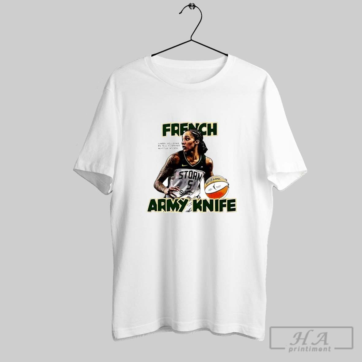 Official French Army Knife Gabby Williams Seattle Storm Wnba