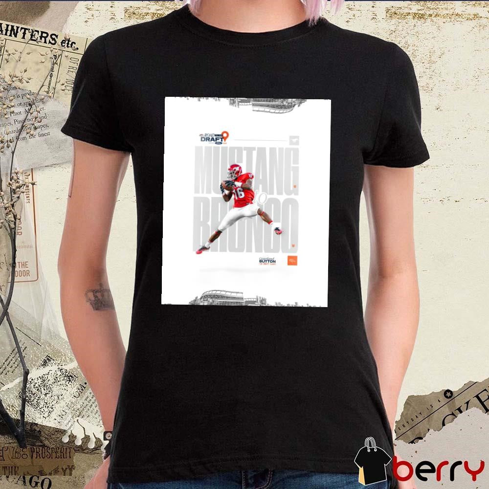 From college Road To The Draft SMU Mustangs to Denver Broncos NFL Courtland Sutton t-shirt