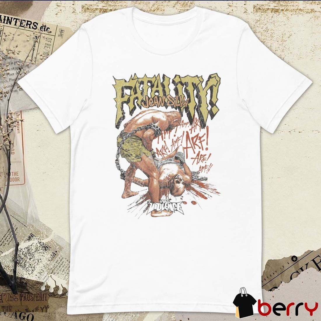 Full Violence Jean Silva Fatality ARF Painting 2025 t-shirt