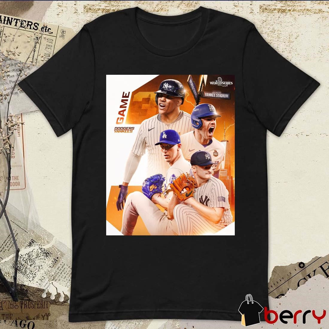 Game 3 Dodgers Vs Yankees The World Series is back in the Bronx for the first time in 15 years Poster t-shirt