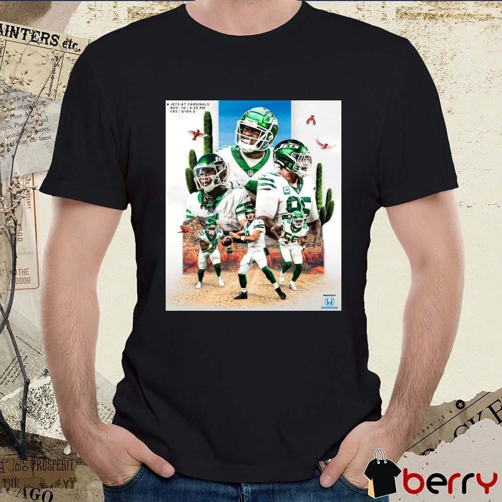 Game Out West New York Jets vs. Arizona Cardinals Nov 10 2024 NFL Poster t-shirt