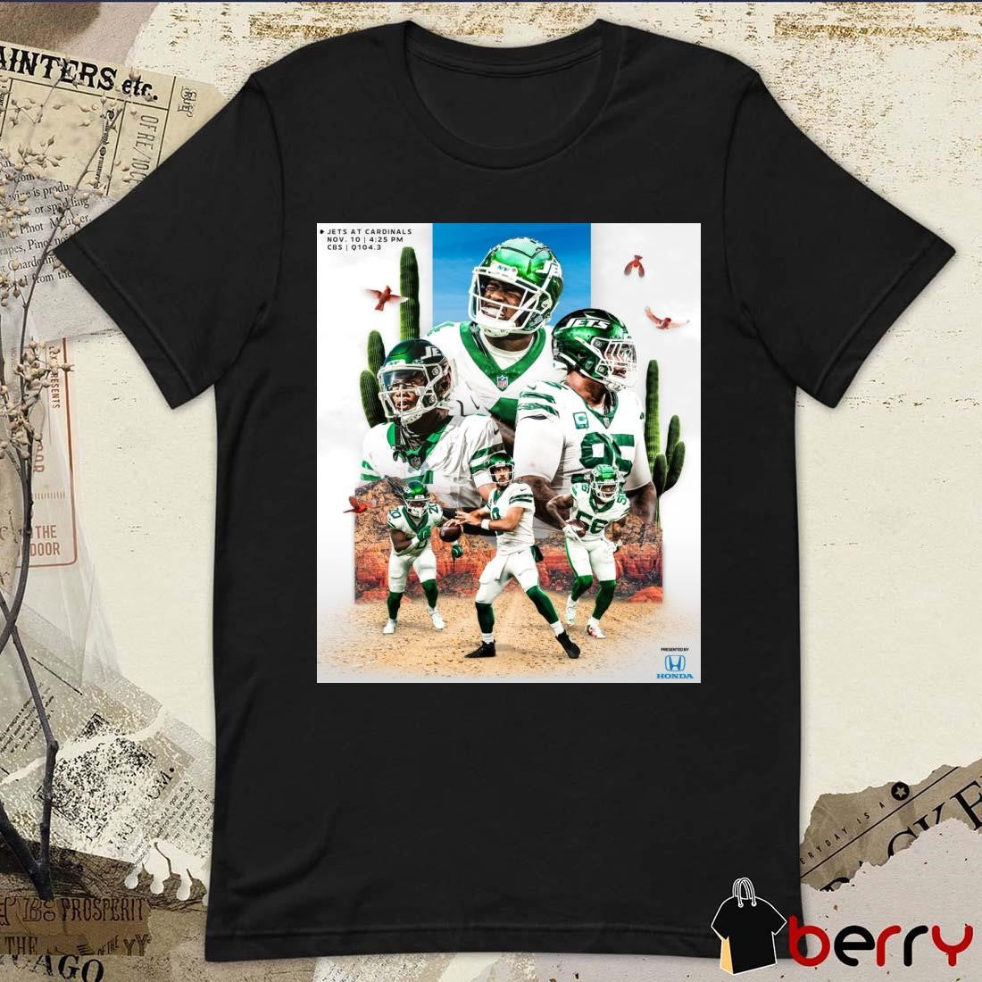 Game Out West New York Jets vs. Arizona Cardinals Nov 10 2024 NFL Poster t-shirt