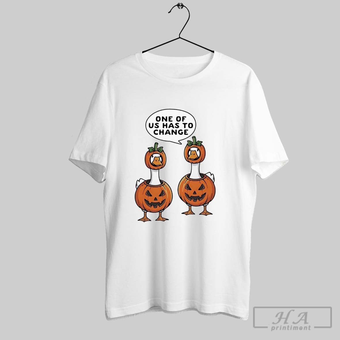 Official Geese One Of Us Has To Change Pumpkin Halloween