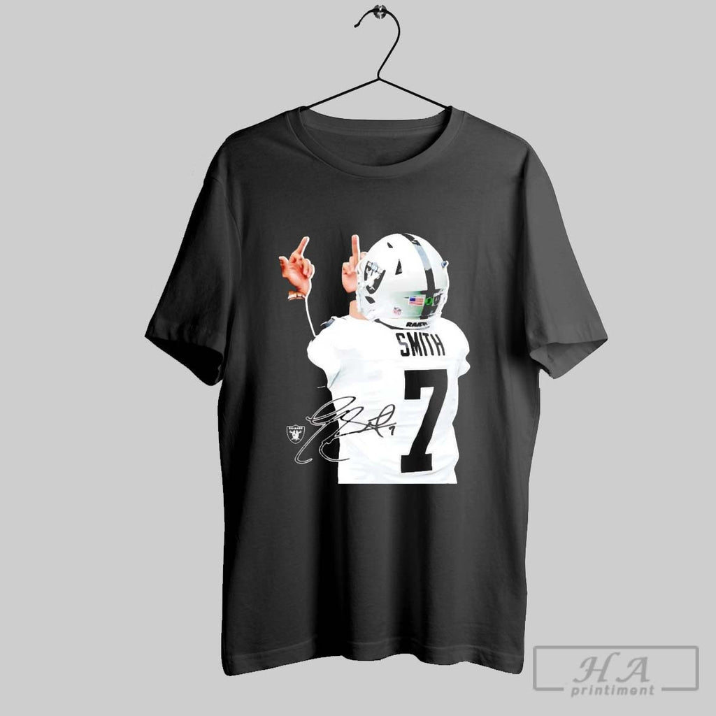 Official Geno Smith Middle Finger Signature Raiders