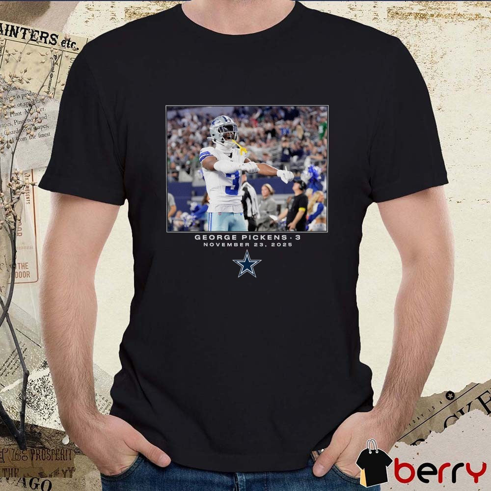 George Pickens Dallas Cowboys NFL Flash Features Week 12 November 23 2025 t-shirt