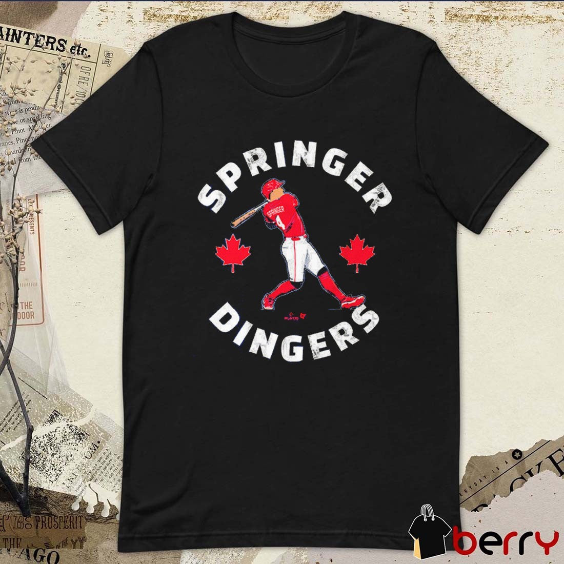 George Springer Canada Day Dingers Toronto Blue Jays MLB 2025 t-shirt