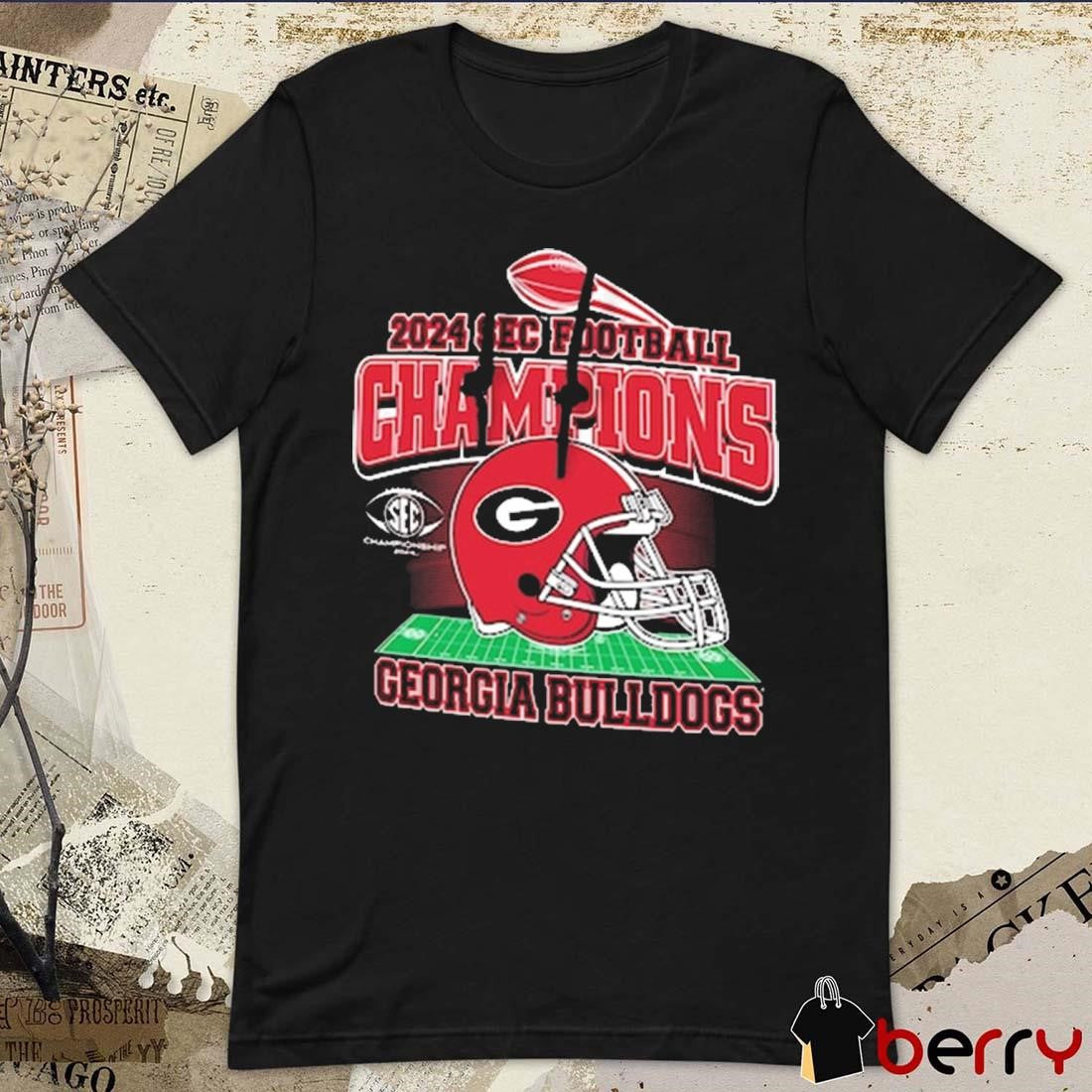 Georgia Bulldogs 2024 SEC Football Conference Champions Helmet t-shirt