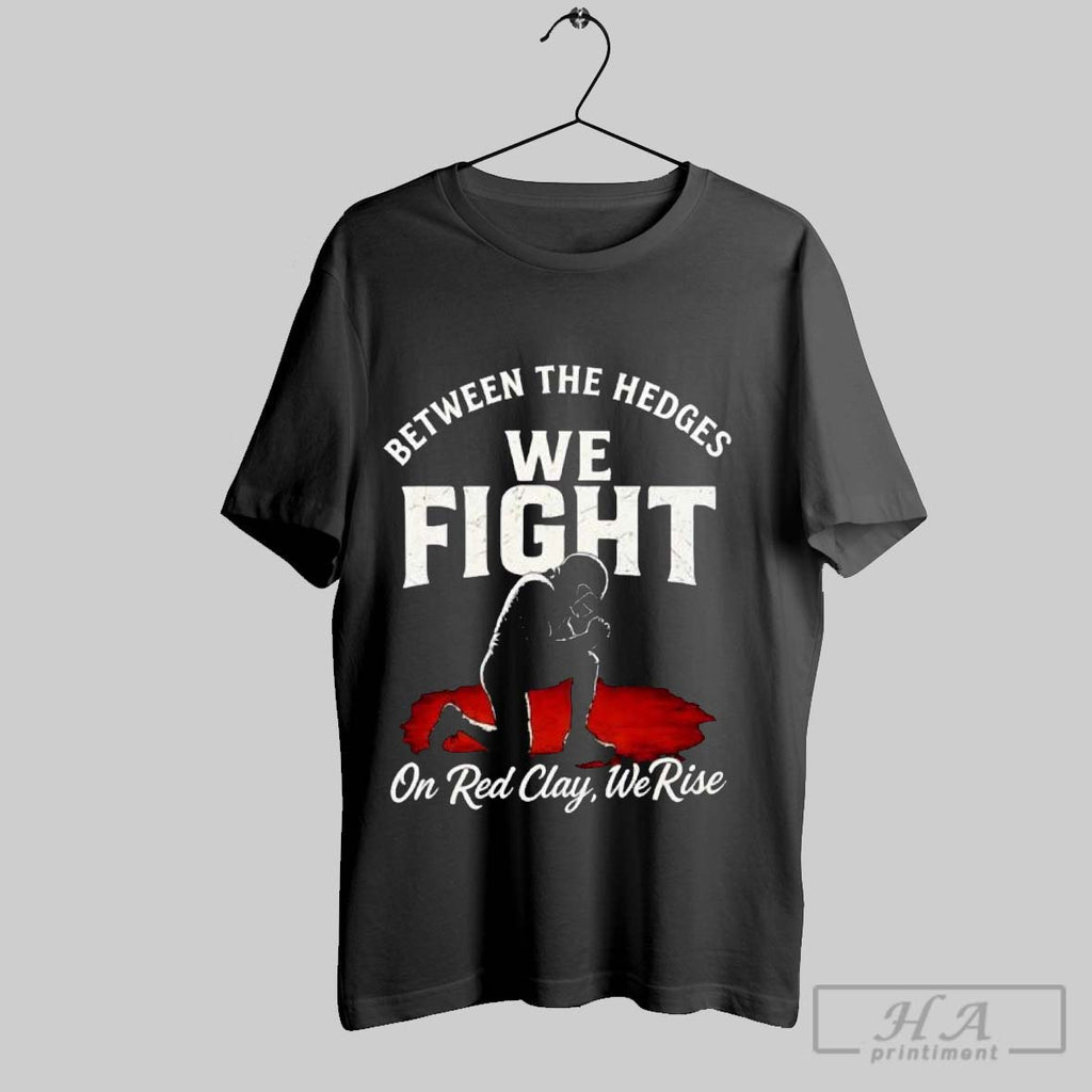 Official Georgia Bulldogs Between The Hedges We Fight On Red Clay We Rise