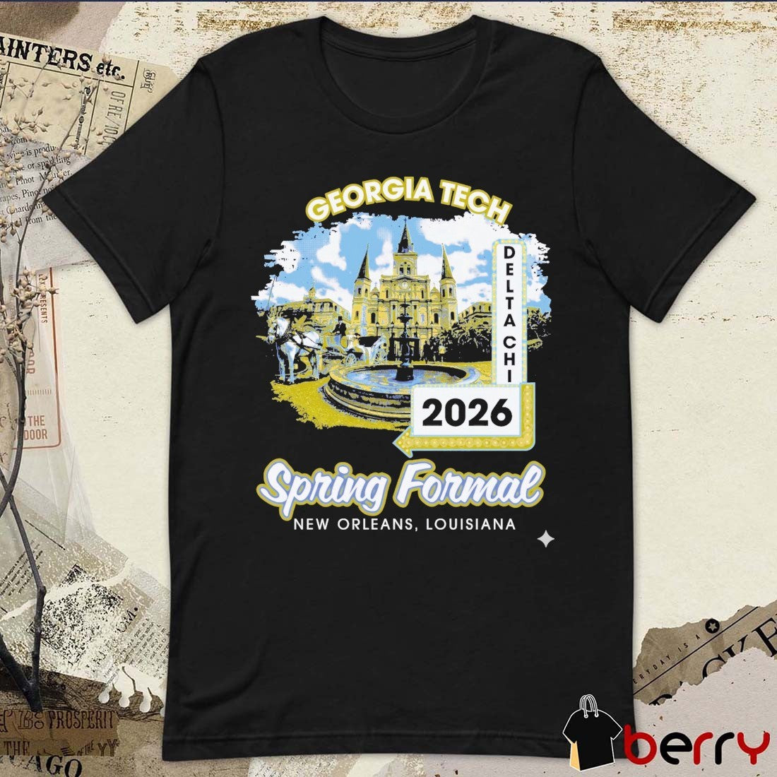 Georgia Tech Delta Chi 2026 Spring Formal New Orleans, Louisiana t-shirt