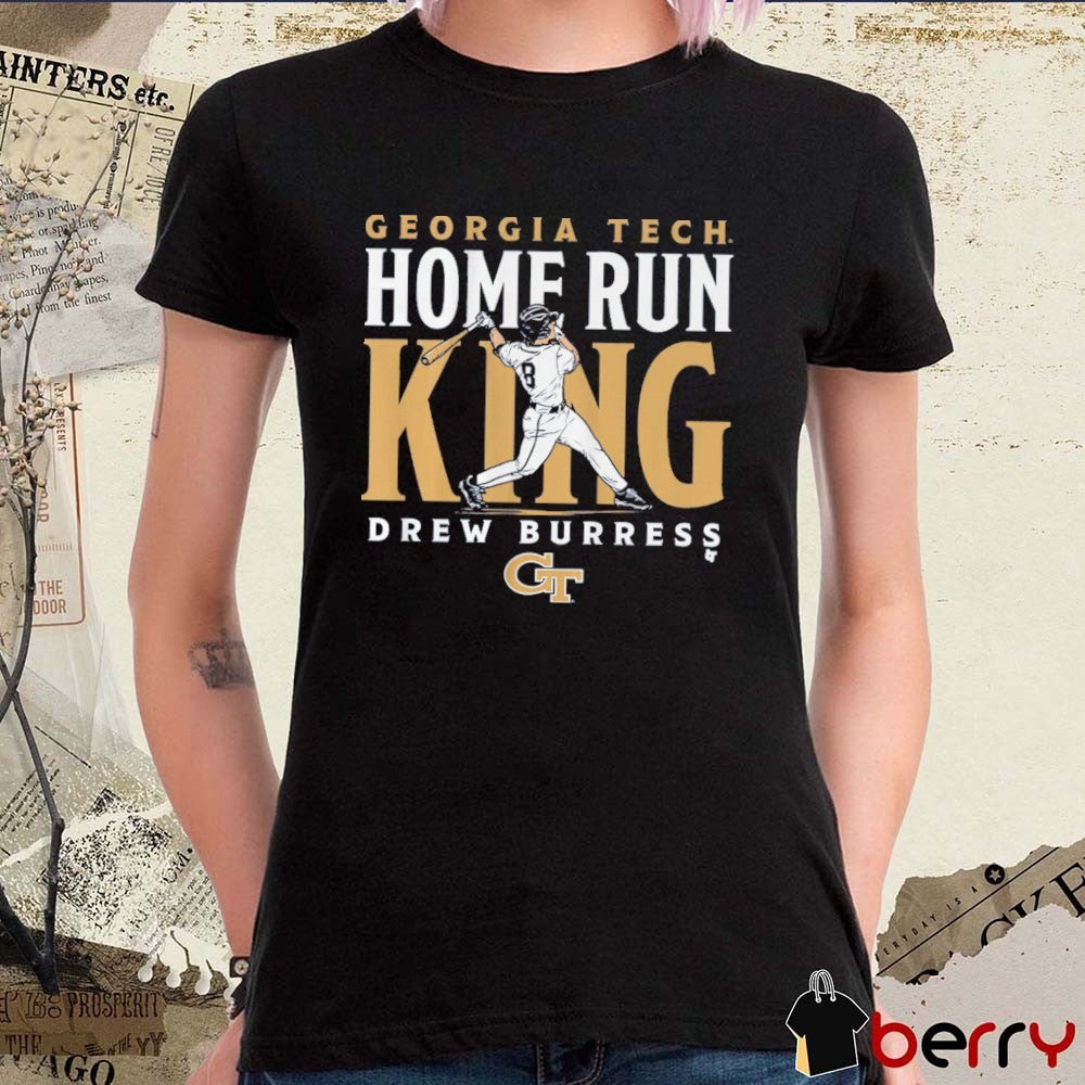 Georgia Tech Yellow Jackets Baseball Drew Burress Home Run King t-shirt