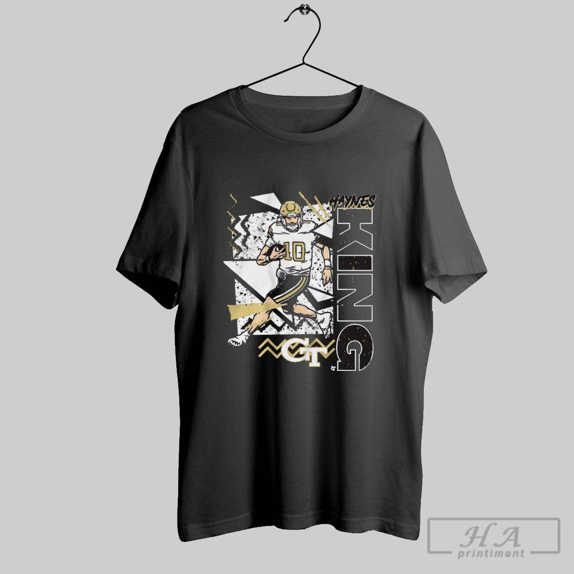 Official Georgia Tech Yellow Jackets Football Ncaa Haynes King 90s Style Graphic