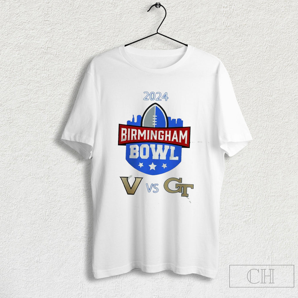 Official Georgia Tech Yellow Jackets Vs Vanderbilt Commodores Birmingham Bowl On December 27th 2024 Ncaa Division T Shirt