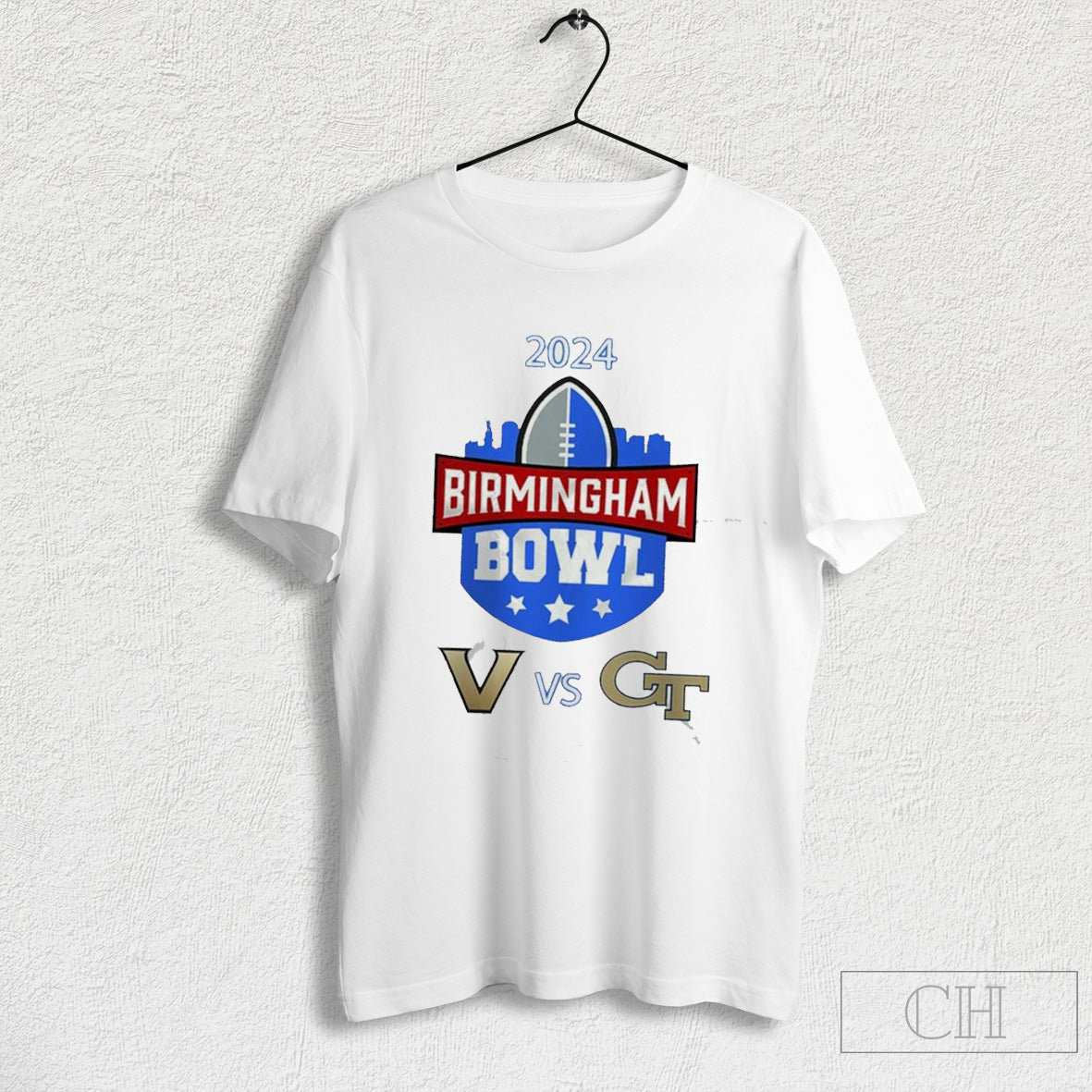 Official Georgia Tech Yellow Jackets Vs Vanderbilt Commodores Birmingham Bowl On December 27th 2024 Ncaa Division T Shirt