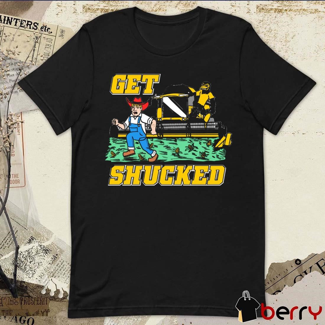 Get Shucked Nebraska Cornhuskers vs. Iowa Hawkeyes t-shirt