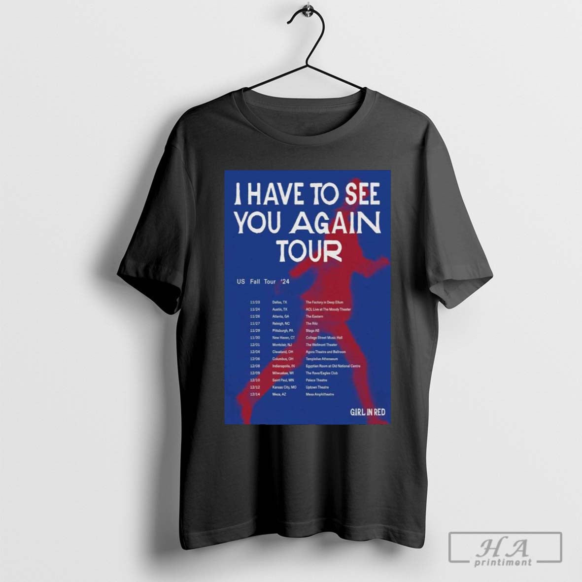 Official Girl In Red I Have To See You Again Tour Us Fall Tour 2024 Poster