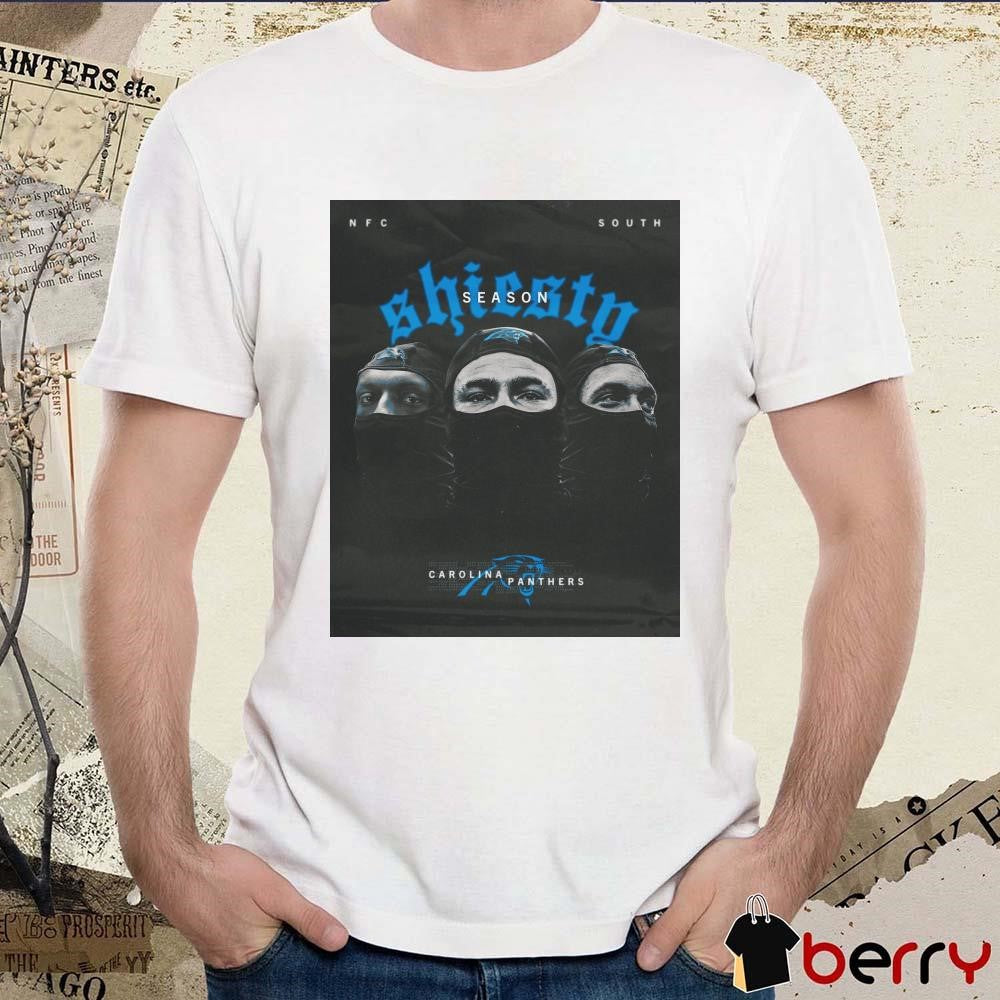 Goin’ Shiesty Season in all-black Big growl Carolina Panthers Poster t-shirt
