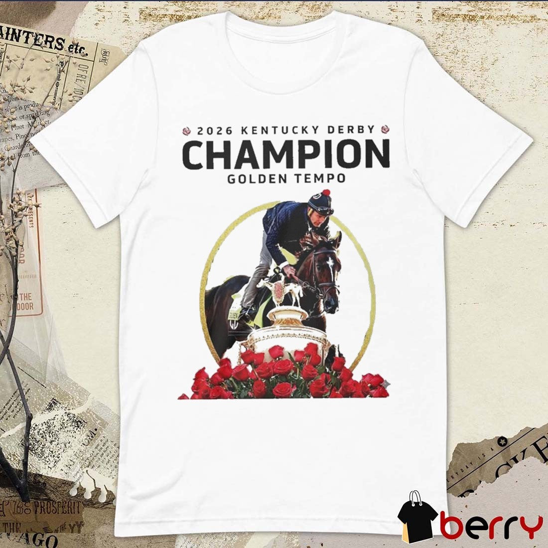 Golden Tempo Kentucky Derby Champion 2026 Run For Roses t-shirt