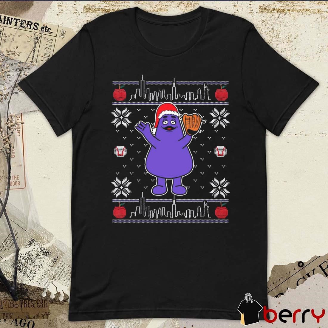 Grimace Ugly Sweater Christmas 2024 t-shirt