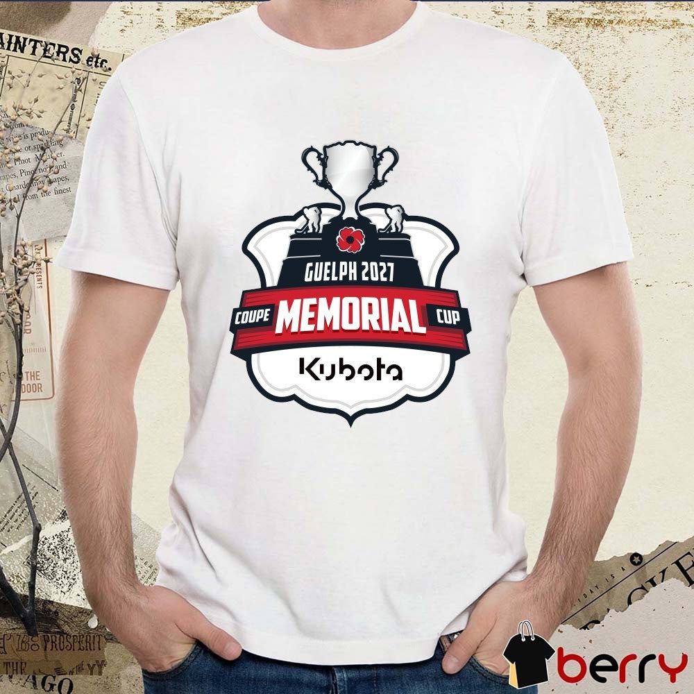 Guelph Storm of the Ontario Hockey League 2027 Memorial Cup Logo t-shirt