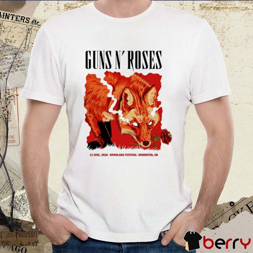 Guns N’ Roses June 13 2026 Download Festival Donington GB t-shirt