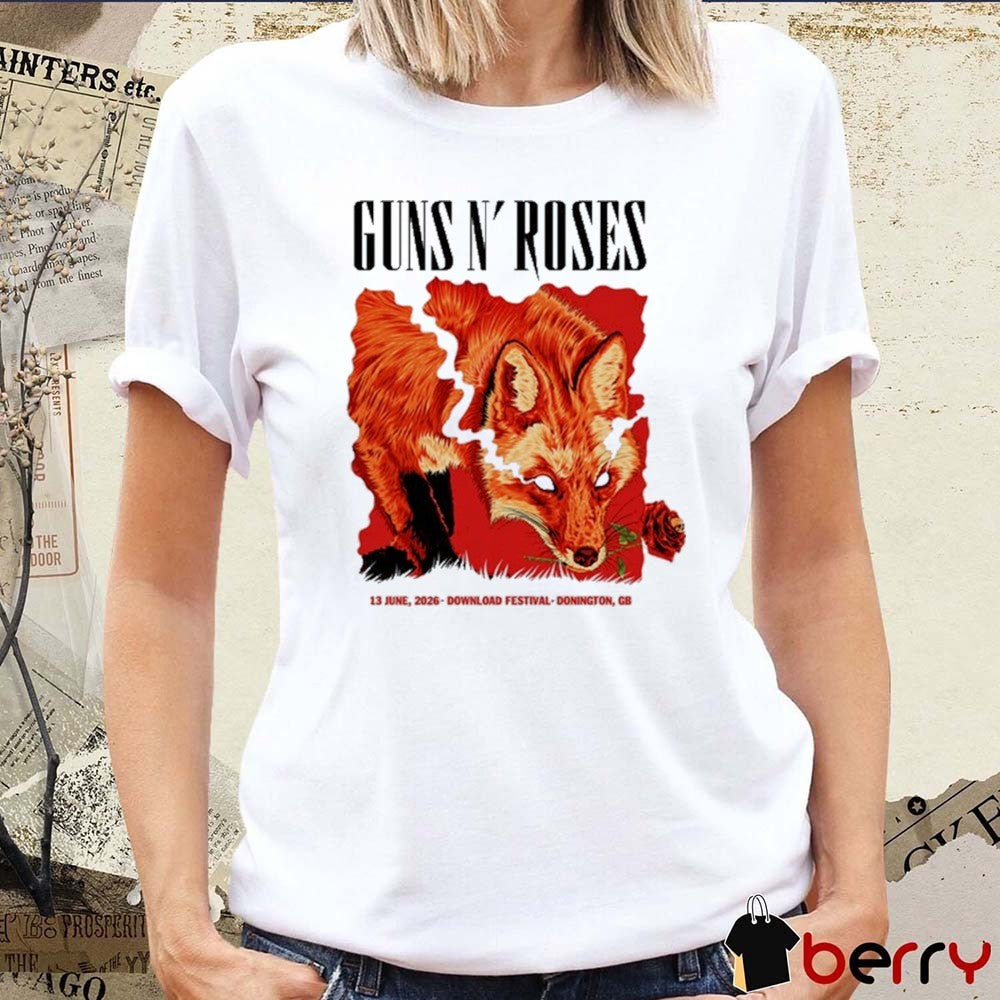 Guns N’ Roses June 13 2026 Download Festival Donington GB t-shirt