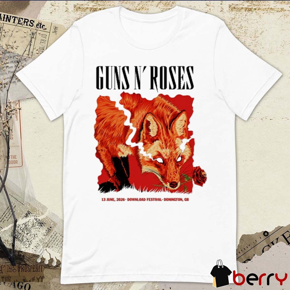Guns N’ Roses June 13 2026 Download Festival Donington GB t-shirt