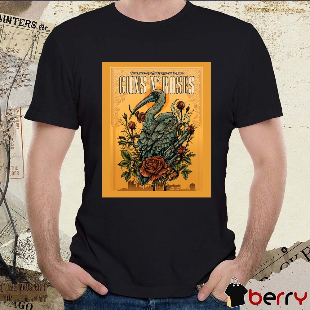 Guns N’ Roses Tues May 27 2025 Abu Dhabi UAE Etihad Arena Poster t-shirt