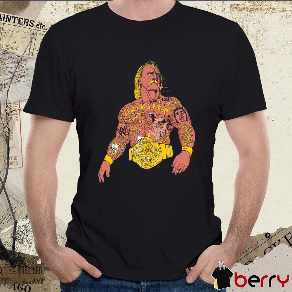 Half Sumo RIP Hulk Hogan Legend Hulkster No Giant Too Big Slam God Art 2025 t-shirt