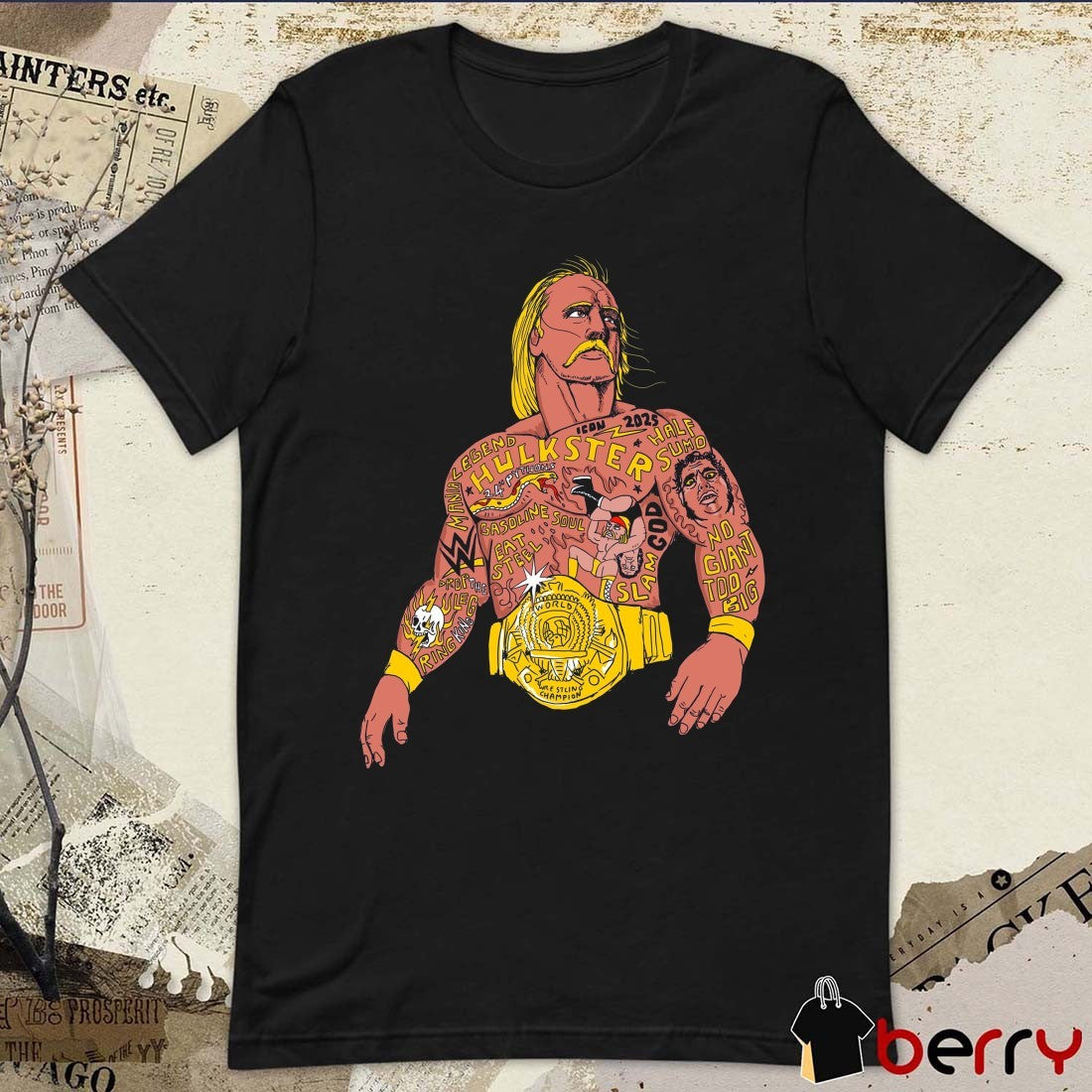 Half Sumo RIP Hulk Hogan Legend Hulkster No Giant Too Big Slam God Art 2025 t-shirt