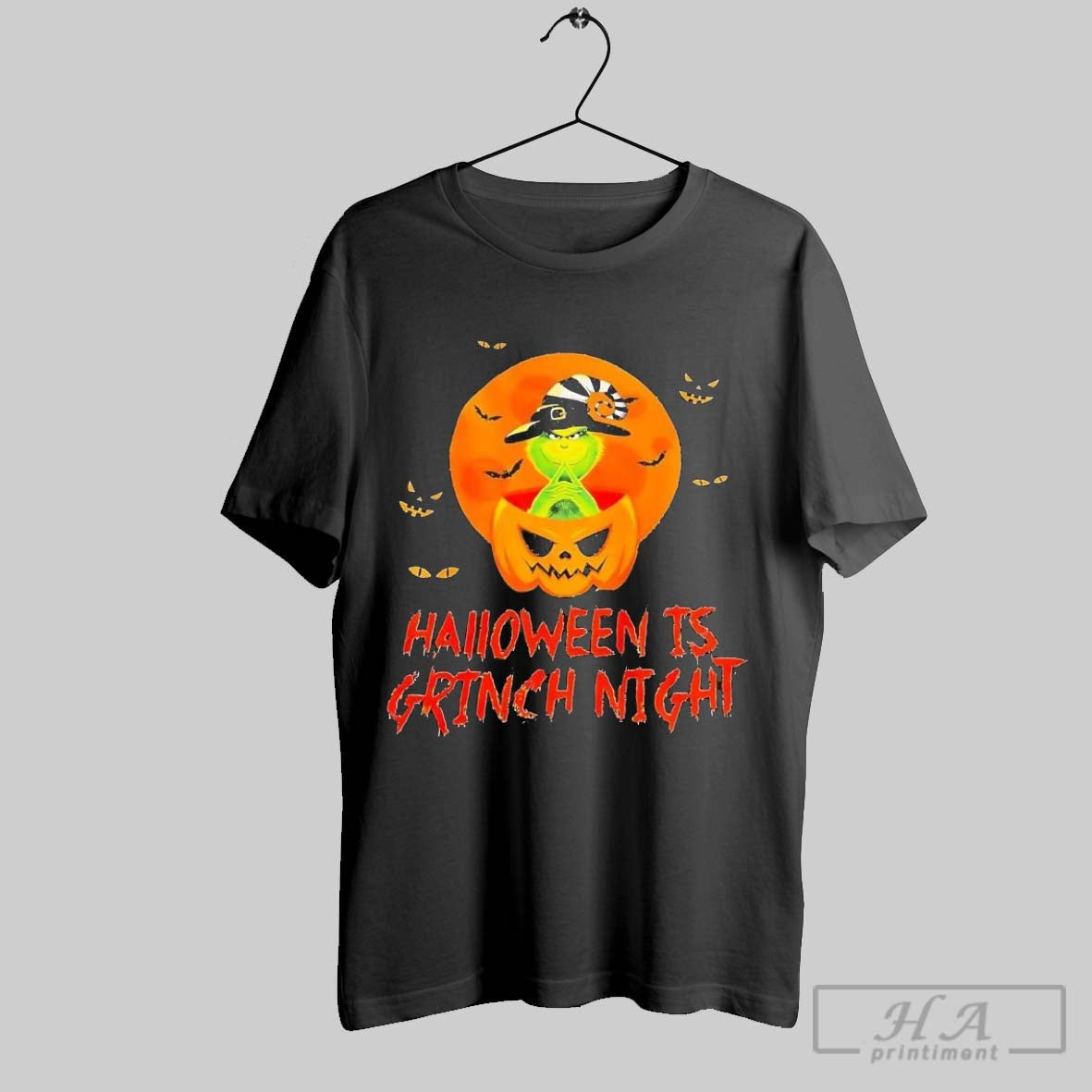 Official Halloween Is Grinch Night Pumpkin