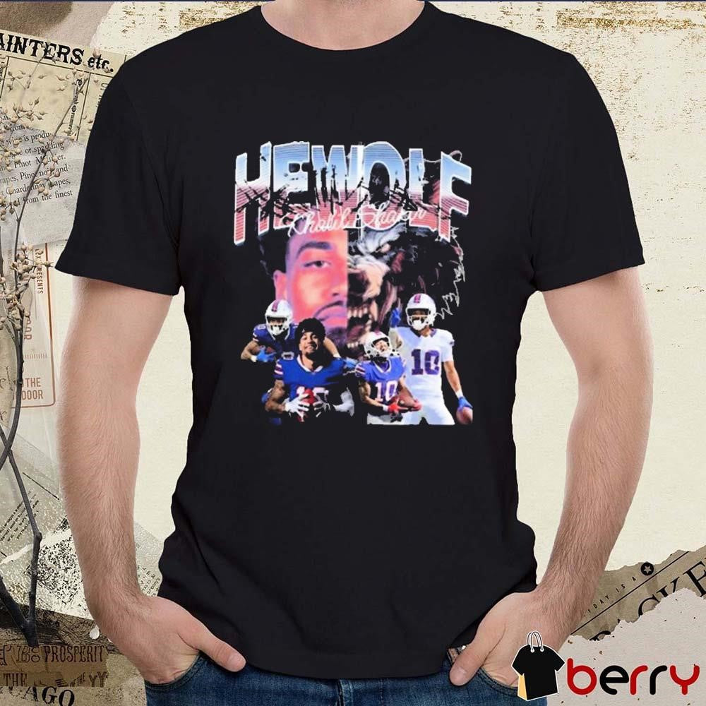HeWolf Khalil Shakir Buffalo Bills NFL Graphic t-shirt