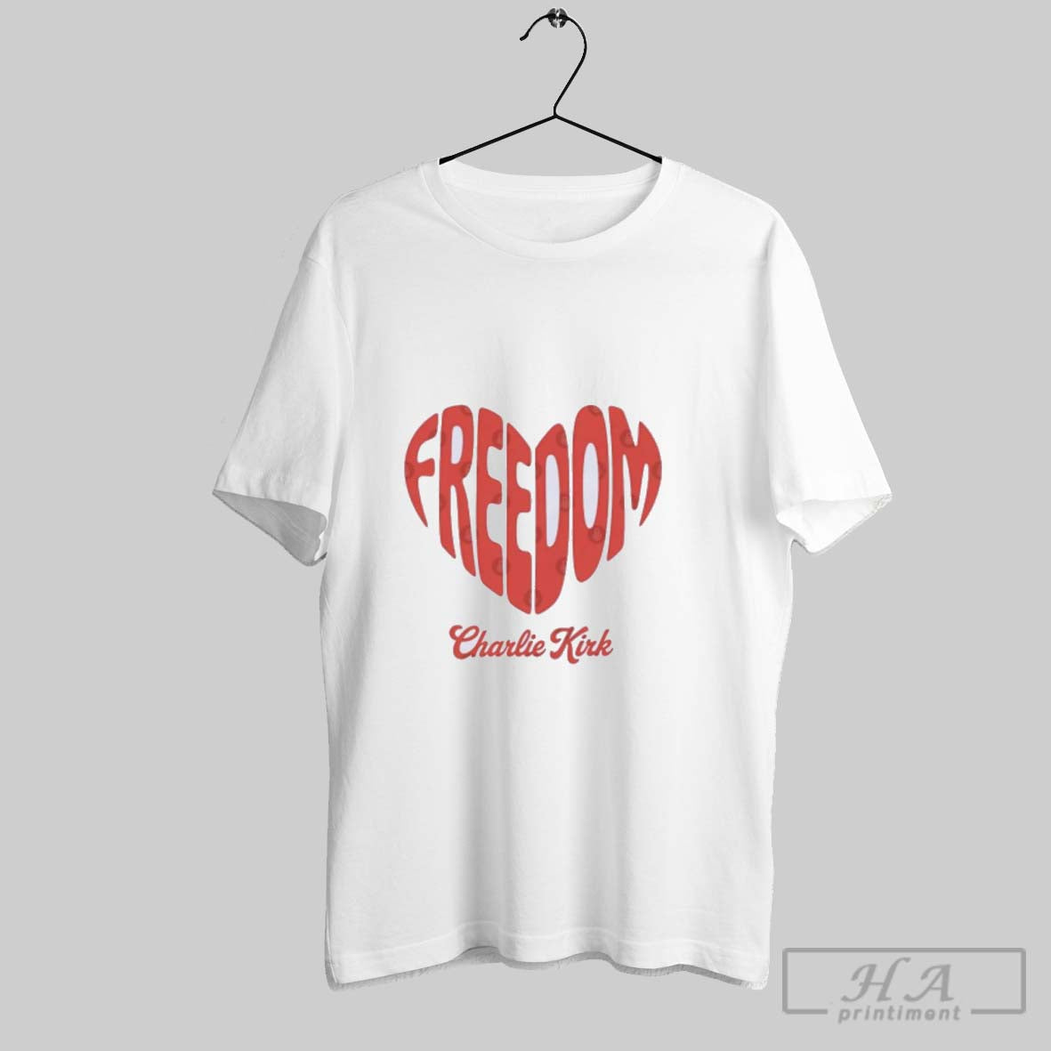 Official Heart Freedom Charlie Kirk T Shirt