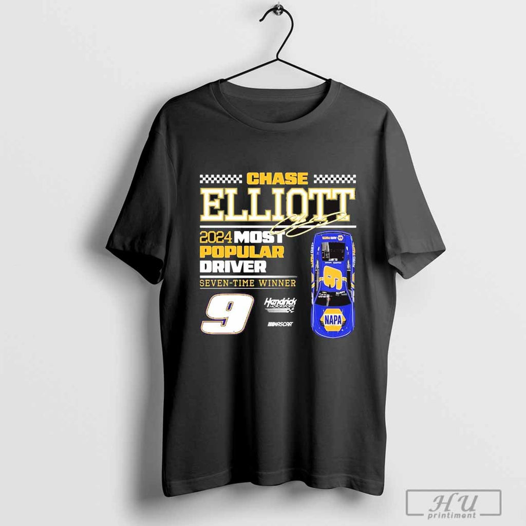 Hendrick Motorsports Team Chase Elliott Nascar 2024 Most Popular Driver Seven Time Winner Signature