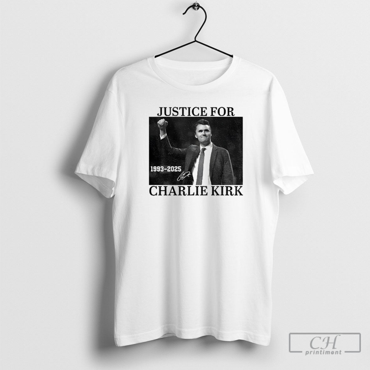 Official Hero Charlie Kirk 1993 2025 Justice For Charlie Kirk Signature Shirt