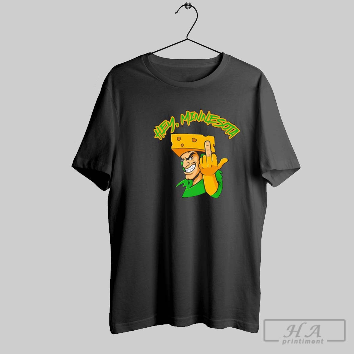 Official Hey Minnesota Green Bay Packers Mascot Middle Finger